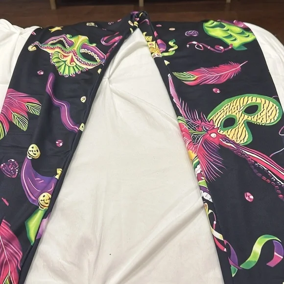 Mardi Gras leggings - size medium - Picture 3 of 3